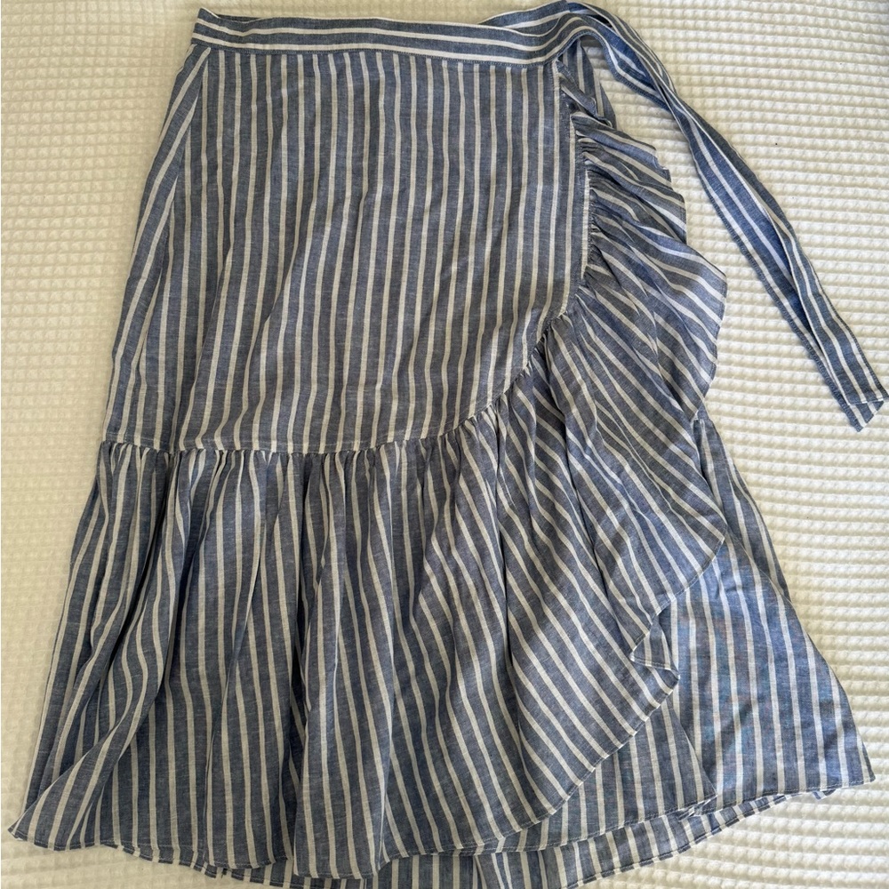 Striped Blue Skirt - Chaps Ralph Lauren - Picture 2 of 6